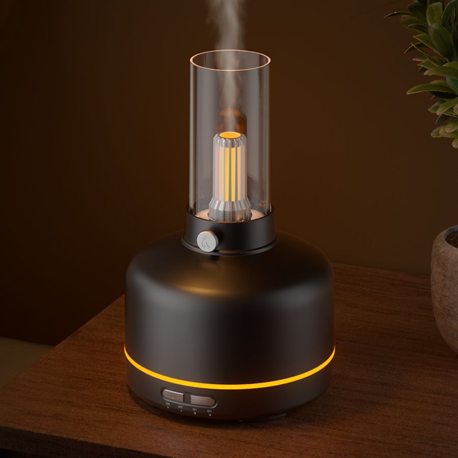 Candle Flame Fire Aromatherapy Diffuser Ultrasonic Air Humidifier