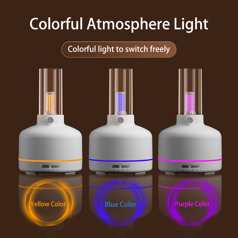 Candle Flame Fire Aromatherapy Diffuser Ultrasonic Air Humidifier