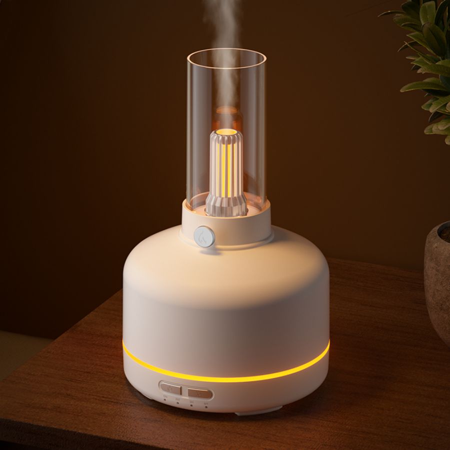Candle Flame Fire Aromatherapy Diffuser Ultrasonic Air Humidifier