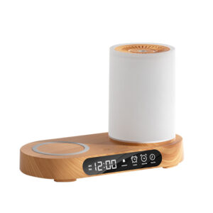 Multi Function Aroma Diffuser With Wireless Charger Clock